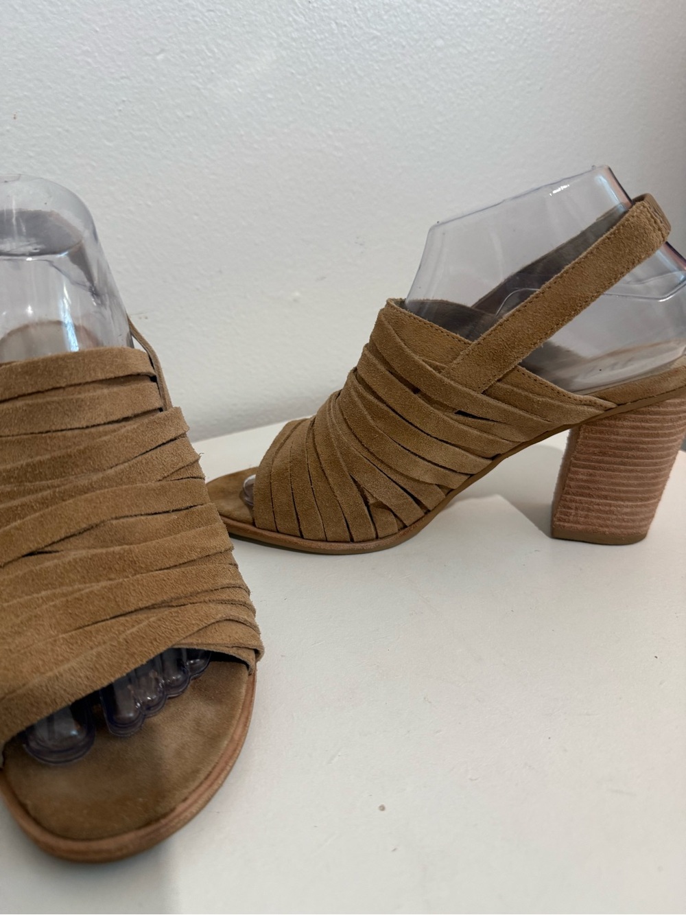 Matisse Womens Tan Suede Block Heel Slingback Sandals - Picture 8 of 16